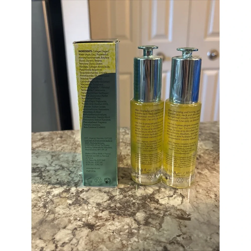 ALGENIST Genius Liquid Collagen Duo! NEW 2 FL OZ (2 x 1‎ fl. oz.) Sealed NOS